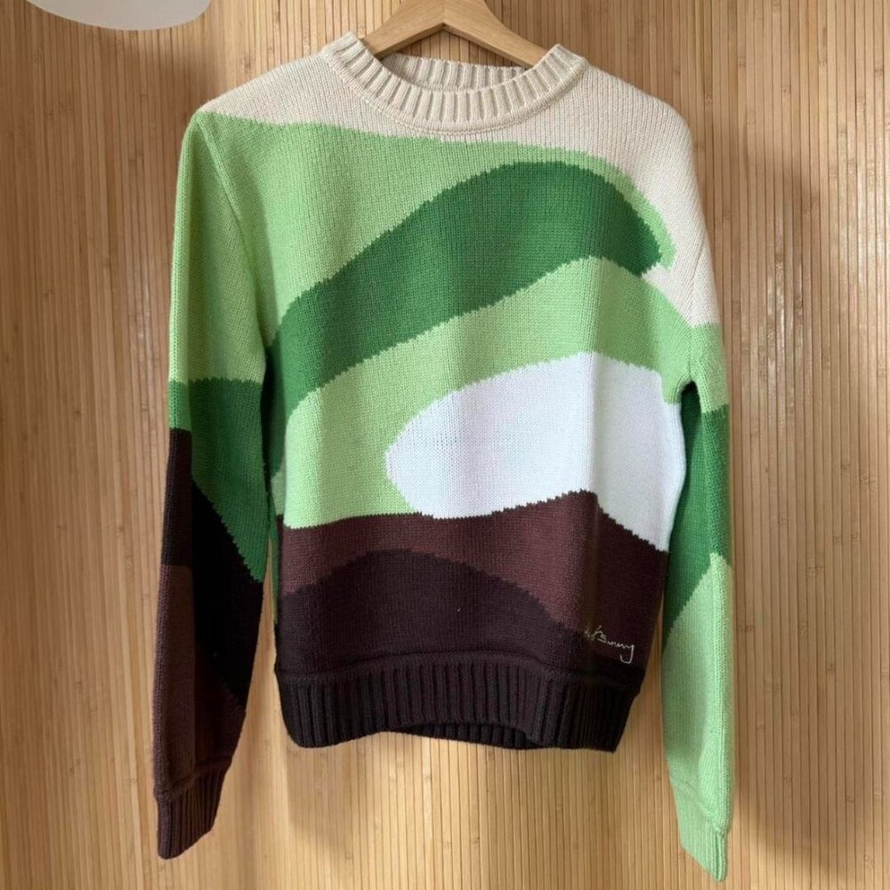 House of Sunny Golden Years Landscape Sweater – UK 8